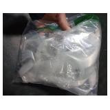 GPOVVIMX White Hair Extensions Clip in, Colored Party Highlights Extension for Kids Girls Synthetic Hairpiece Straight 22 inch