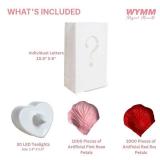 Luminary paper bags wedding proposal decorations 'will you marry me?' light up letters sign with led lights included for engagement party, proposals