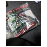 MIULEE Christmas Plaid Decorative Throw Pillow Covers Set of 2 Scottish Tartan Vintage Farmhouse Winter Cuhion Case Pillow Covers for Couch livingroom Sofa Bed Porch Home Decor 18x18inch White