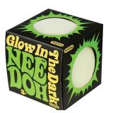Schylling NeeDoh Glow in The Dark The Groovy Glowing Glob - Squishy, Squeezy, Stretchy Stress Ball
