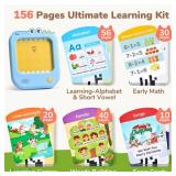 JoyCat Kids Learning Tablet: 156 Pages Tap-to-Read Flash Cards with 20 Listen & Find Games, Montessori Toy for Alphabet, Phonics, Words, Simple Math, Colors, Shapes & Songs - Autism Gifts (Ages 2-6)