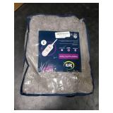 Serta Mila Shaggy Heated Throw Blanket - Soft Faux Fur Heated Blanket, Fast Heating, Auto Shut Off Timer, Low EMF, 5 Heat Setting, ETL Certified, Machine Washable Electric Blanket, Ash Grey 50x60