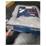 Serta Mila Shaggy Heated Throw Blanket - Soft Faux Fur Heated Blanket, Fast Heating, Auto Shut Off Timer, Low EMF, 5 Heat Setting, ETL Certified, Machine Washable Electric Blanket, Ash Grey 50x60