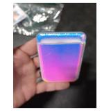 KRTALS Magnetic Wallet Cell Phone Card Holder for Phone Case with Mag-Safe, Stronger Magnetic RFID Leather Phone Wallet Stick on Series of iPhone 17/16/15/14/13/12 and Pro/Promax, Rainbow Color