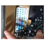 Brizled Color Changing Christmas Lights, 33ft 100 LED RGB Mard Gras Light String with Remote, Dimmable Mini Light String, USB Indoor Decorative Lighting Party Xmas Tree Wreath Year-Round Holiday