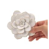 Guichifun Flower Wall Decor 3D Resin Succulent plants - Wall Hanging Decor Art Decor for Home Bedroom Living Room White Christmas Gift 3.25 X 4 X 1.25 Inch