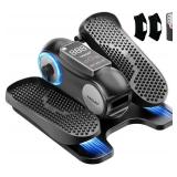 Yagud Under Desk Elliptical Machine, Elliptical Leg Exerciser as Seen on TV for Senior with Remote Control, Portable Quiet Electric Seated Pedal and 12 Adjustable Speed, Black