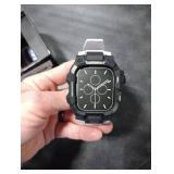 ULTIMAL Rugged Case with Band for Apple Watch 46mm,Compatible with Apple Watch Series 11/10, Military Grade Shockproof Bumper Cover for iWatch Tactical Band Men (46mm,Grey)