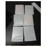 Egofine 5x7 Acrylic Frames 6 Pack, 20mm Thicker Frameless Clear Picture Frames, Double Sided Magnetic Picture Frames, Free Standing Desktop Display