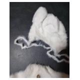 Vemonllas Newborn Photography Props Boys Girls Outfits Mohair Bear Hat Bonnet & Footed Romper Bodysuit Photoshoot Costume Set (Off White)