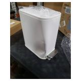 Cesun Small Bathroom Trash Can with Lid Soft Close, Step Pedal, 5 Liter / 1.3 Gallon Stainless Steel Garbage Can with Removable Inner Bucket, Waste Basket for Bathroom, Bedroom (Gray) DENTED ON 1 SIDE