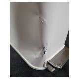 Cesun Small Bathroom Trash Can with Lid Soft Close, Step Pedal, 5 Liter / 1.3 Gallon Stainless Steel Garbage Can with Removable Inner Bucket, Waste Basket for Bathroom, Bedroom (Gray) DENTED ON 1 SIDE