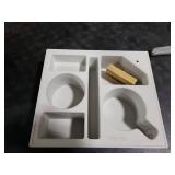 Hitseon Couch Cup Holder Tray, Handy Silicone Bamboo Couch Caddy with Rotatable Phone Holder for Bed Car Seat Organizer, Waterproof Anti-Spill Sofa Cup Holder for Snacks Beverage Remote (White)