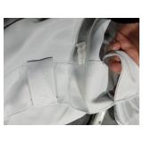 BGment White Curtains for Bedroom - 52 x 63 inch Rod Pocket and Back Tab Thermal Insulated Room Darkening Curtains for Living Room, 2 Panels Set, Greyish White