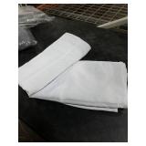 BGment White Curtains for Bedroom - 52 x 63 inch Rod Pocket and Back Tab Thermal Insulated Room Darkening Curtains for Living Room, 2 Panels Set, Greyish White