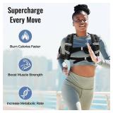 Zeerun Weighted Vest for Women & Men with Reflective Stripe and Adjustable Buckle, Comfortable & Durable Rucking Vest for Walking, Running & Strength Training, 15LBS-Black