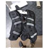 Zeerun Weighted Vest for Women & Men with Reflective Stripe and Adjustable Buckle, Comfortable & Durable Rucking Vest for Walking, Running & Strength Training, 15LBS-Black