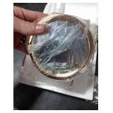 Pillar Candle Holders Set of 2,Hurricane Candle Holders,Candlesticks Holder With Glass Hurricane Lid,Metal Candle Holder For Coffee Dining Table, Wedding, Christmas, Home Decoration,Gold Candle Holder