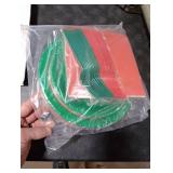 Greencian Christmas Red and Green Party Decorations Red and Green Paper Plates and Napkins Disposable Tableware Set for Christmas Xmas Holiday Birthday Party Supplies