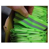 Yilloog Bulk Reflective Arm Bands for Night Walking Reflector Bands Wrist Arm Ankle Leg High Visibility Reflective Gear Safety Reflector Tape Straps for Cycling and Running(Green)