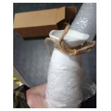 White Ceramic Vase-Flower Vase Dried Flower Vase for Modern Home Decor, Fit for Foyer Living Room Fireplace Bedroom Kitchen,Decent Gift, 8.27 H