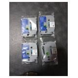 Womiten 4PK Tz Tape 12mm 0.47 Laminated Clear TZe-131 TZe131 Compatible for Brother Label Maker Tape 12mm 0.47 Clear TZ-131 1/2 inch x 26.2 ft, for P Touch PTD210 PTD200 PT-D220 PTH100 PTH110 1 OPENED