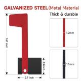 Ozland Professional Multi-Directional Mailbox Flag, Galvanized Steel Mailbox Replacement Flag Kit, Tool Free Installation, for Wall-Mount and Post-Mount Mailboxes (Heavy Duty Metal Material)