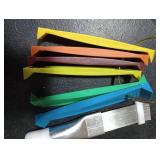 2 Pieces Different Fin Comb Condenser Fin Straightener Air Condition FCR6 Fin Comb and Stainless Steel Fin Comb Radiator Repair Tool Set for Straighten Evaporator Condenser Coils