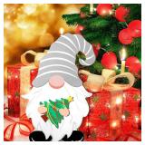 Blulu 16 Pcs Interchangeable Wooden Gnome Decor Valentine St. Patrick's Day Easter Holiday Seasonal Gnomes Tiered Tray Decoration with Magnet DIY Welcome Sign for Holiday Decorations(Cute Style)