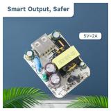 White 2pcs Baby Bottle Warmer - USB Wall Charger, 5V 2A Fast Charging Power Adapter for iPhone, iPad, Samsung, Android, Kindle