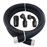 Autofit 20AN line -20AN braided hose +Elbow 90 degree AN fittings, 45 degree, straight adapter hose end kit