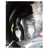 Autofit 20AN line -20AN braided hose +Elbow 90 degree AN fittings, 45 degree, straight adapter hose end kit