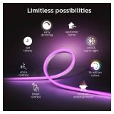 Philips Hue White & Color Ambiance Outdoor LightStrip 5m/16ft (Requires Hue Hub, Works with Amazon Alexa Apple HomeKit and Google Assistant) (530931)