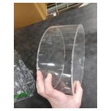 NPPLUS 2PCS Acrylic Fillable Cake Stand Cake Riser Cake Tier, Round Cylinder Display Riser Display Box, Decorative Centerpiece for Wedding Birthday Party (10 Dx4 H inch, 6 Dx4 H inch)