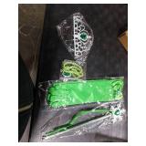 ReliParty Girls Princess Costume Dress up Green, with Accessories,150