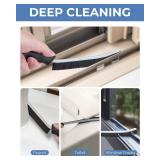 CLEANGOR Crevice Cleaning Brushes, Cleaner Scrub Brush Tool for Hard to Reach Tight Space, Home Essentials, Cleaning Supplies for Shower, Bathroom, Kitchen, Toilet, Window