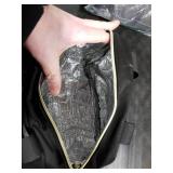 ELONGRIVER Insulated Lunch Bag for Women, Portable Lightweight Lunch Box for Adults, Reusable Small Lunch Tote Cooler Bags with Front Zipper Pocket for Work School Picnic(Black)