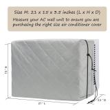 Indoor Air Conditioner Cover Window AC Unit Cover for Inside Double Insulation with Elastic Drawstring 21.5L x 15.5H x 3.5D inches
