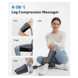 CINCOM Leg Massager for Circulation and Pain Relief, Air Compression Calf Massager with 2 Modes 3 Intensities Helpful for RLS Edema and Muscles Relaxation Gifts