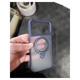 Xitufine Designed for iPhone 17 Pro Max Case, with 360° Magnetic Stand [Compatible with MagSafe] [Military Drop Protection] Shockproof Translucent Matte Case for 17 Pro Max 6.9, Deep Blue