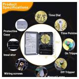 T101 Mechanical Timer Switch 24-Hour Heavy Duty 120V 40A SPST, Metal Enclosure with Manual Override & Trippers, 12 ON/Off Cycles - for Pool Pumps, Lights, Water Heaters, Fans, HVAC Systems