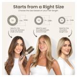 AIMIKE Round Brush for Blow Out, Medium Round Hair Brush Nano Thermal Ceramic & Ionic Tech, for Blow Drying & Styling, Curling and Shine - 2.9 inch Barrel w/Boar Bristles