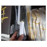 Astercook Silverware Set 48-Piece Gold Flatware Set with Steak Knives Food-Grade Stainless Steel Cutlery Set for 8 Mirror Polished Utensils Set Include Spoons and Forks for Home Kitchen Restaurant