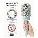 AIMIKE NaturaVol Round Brush for Blow Out, Large Round Hair Brush with Nano Thermal Ceramic Tech, for Fine Hair-Friendly Blow Drying & Styling at Home, Maximum Volume Shine-2.1 Barrel, 3 w/Bristle