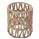 1 Pack Clip-On Chandelier Lamp Shade, Rattan Lamp Shade Small, Boho Woven Cylinder Mini Lamp Shades, Clip-on Candelabra Bulb Lamp Shades, Fit Bulbs Diameter Max 1.77inch, Length Max 3.82inch