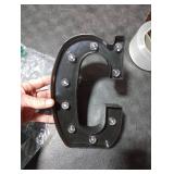 OYCBUZO Light Up Black Alphabet Marquee Letters Sign LED Marquee Number Lights Sign for Night Light Home Bar Christmas Lamp Birthday Wedding Party Decoration C