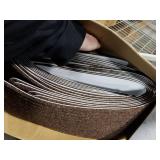 MBIGM 8 X 30 (15 in Pack) Nonslip Carpet Stair Treads Non-Skid Safety Rug Slip Resistant Indoor Runner for Kids Elders & Pets with Reusable Adhesive - Brown - Non Slip Stair Treads Indoor