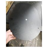 Small Modern Oval Side Table with Storage,2-Tier Side Tables Living Room,Sturdy Nightstand for Small Space - Living Room, Bedroom, Bathroom, Nursery, 1 PC,Black