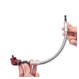 ColumPRO Hex Shank Screwdriver Quick Flexible Drill Bit Extension with Magnetic Right angle Drill Adapter,11.5 Long Flexible Drill Bit Extension