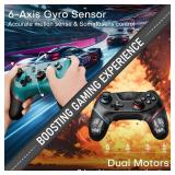 Diswoe Switch Controllers, 2 Pack Wireless Pro Controller for Switch 2/Lite/OLED with Mappable Buttons, Hall Effect Gaming Controller for PC/Android with Motion Control/Vibration/Turbo/Wake Up